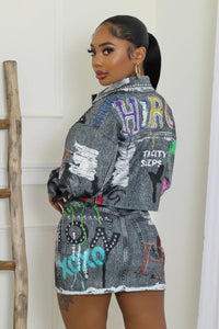 Always On Time Skirt Set