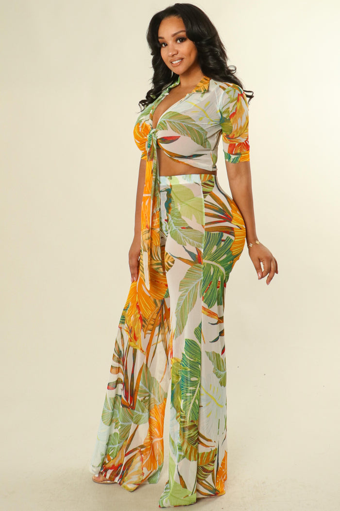 Feeling Tropical Pant Set
