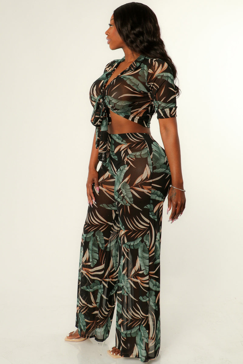 Feeling Tropical Pant Set