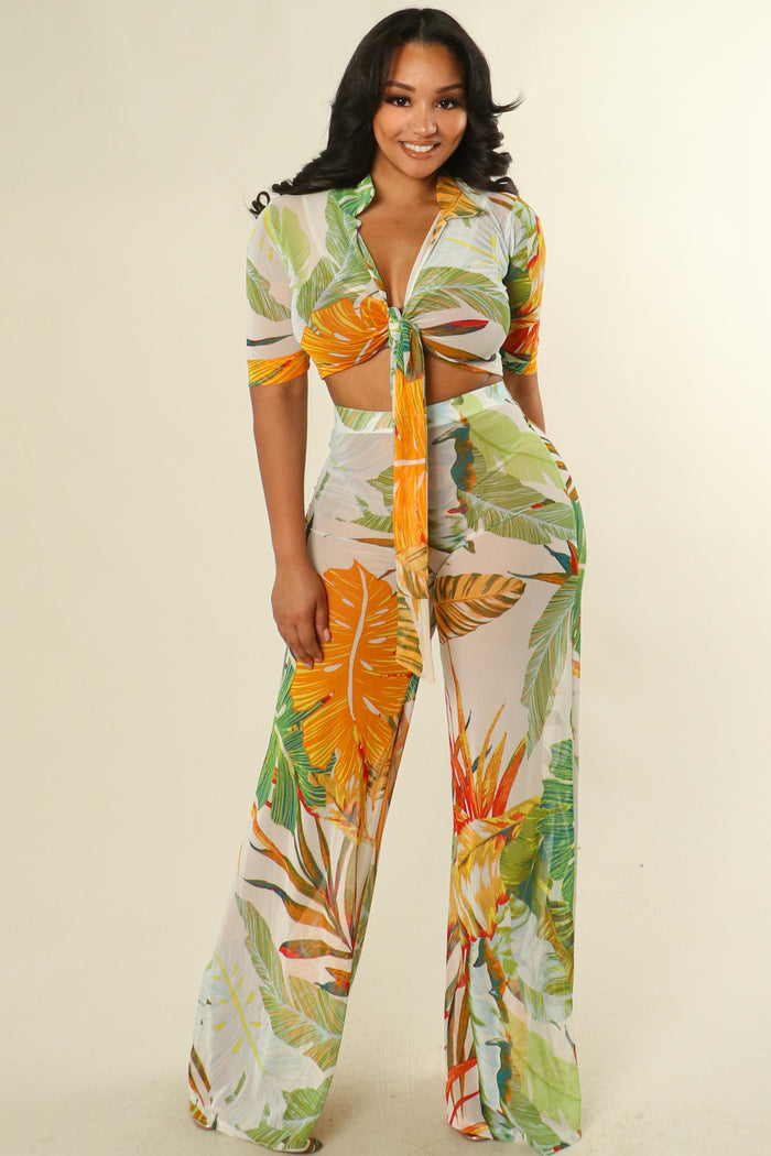 Feeling Tropical Pant Set