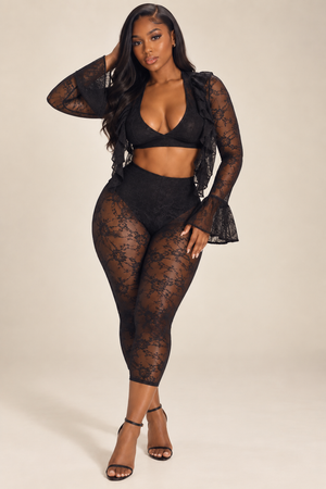 Belong To The City 3 Piece Lace Set