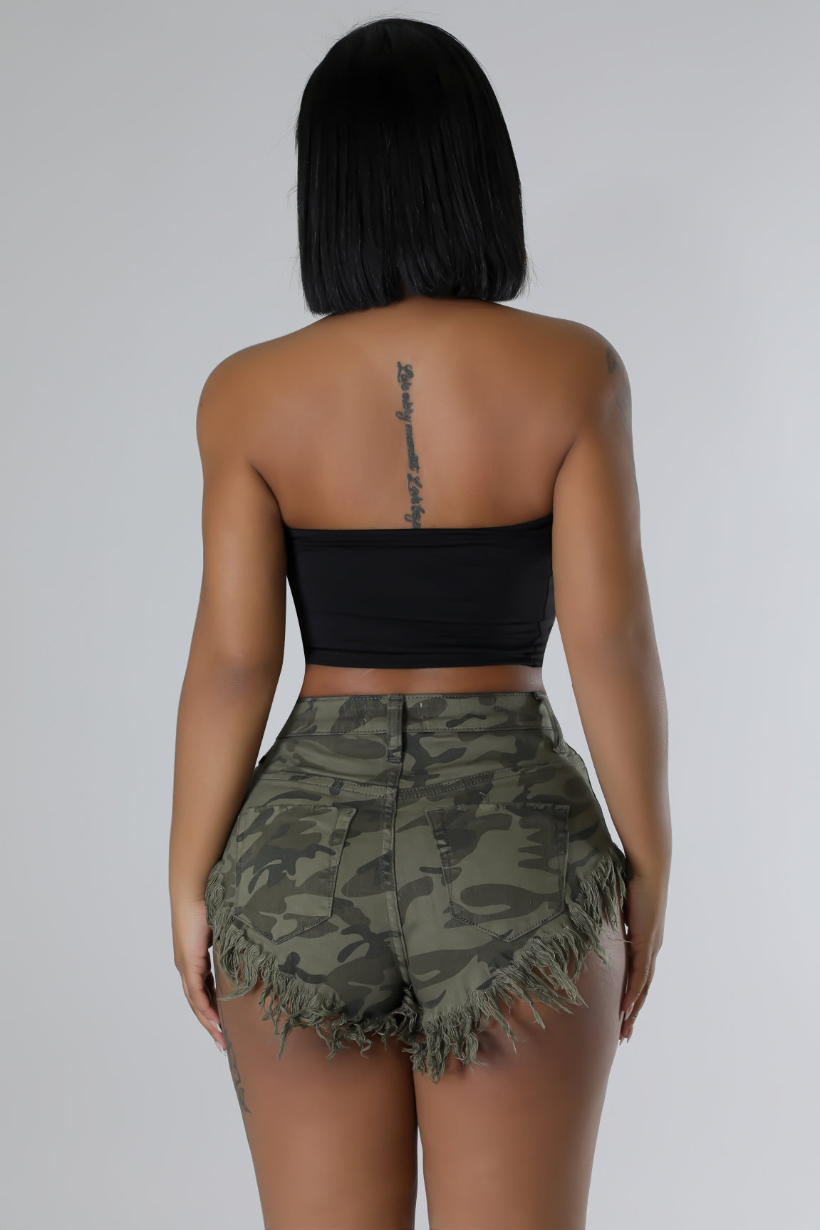 Camo Denim shorts PrettyNextDoor