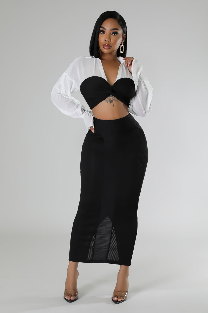 So Sophisticated Skirt Set
