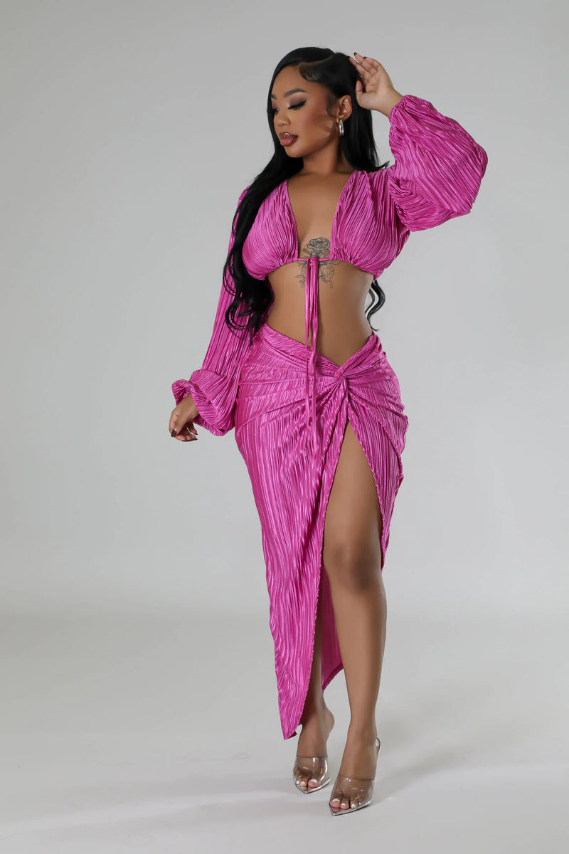 Drinks On Me Skirt Set
