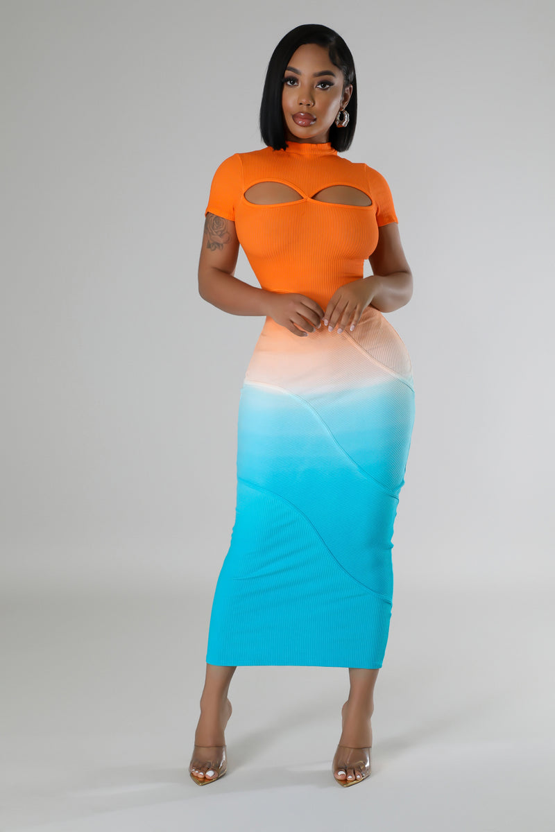 Summer Sunsets Midi Dress