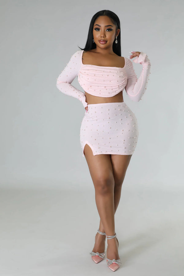 Sweetheart Pearl Skirt Set