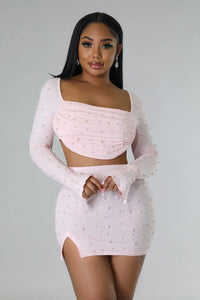 Sweetheart Pearl Skirt Set