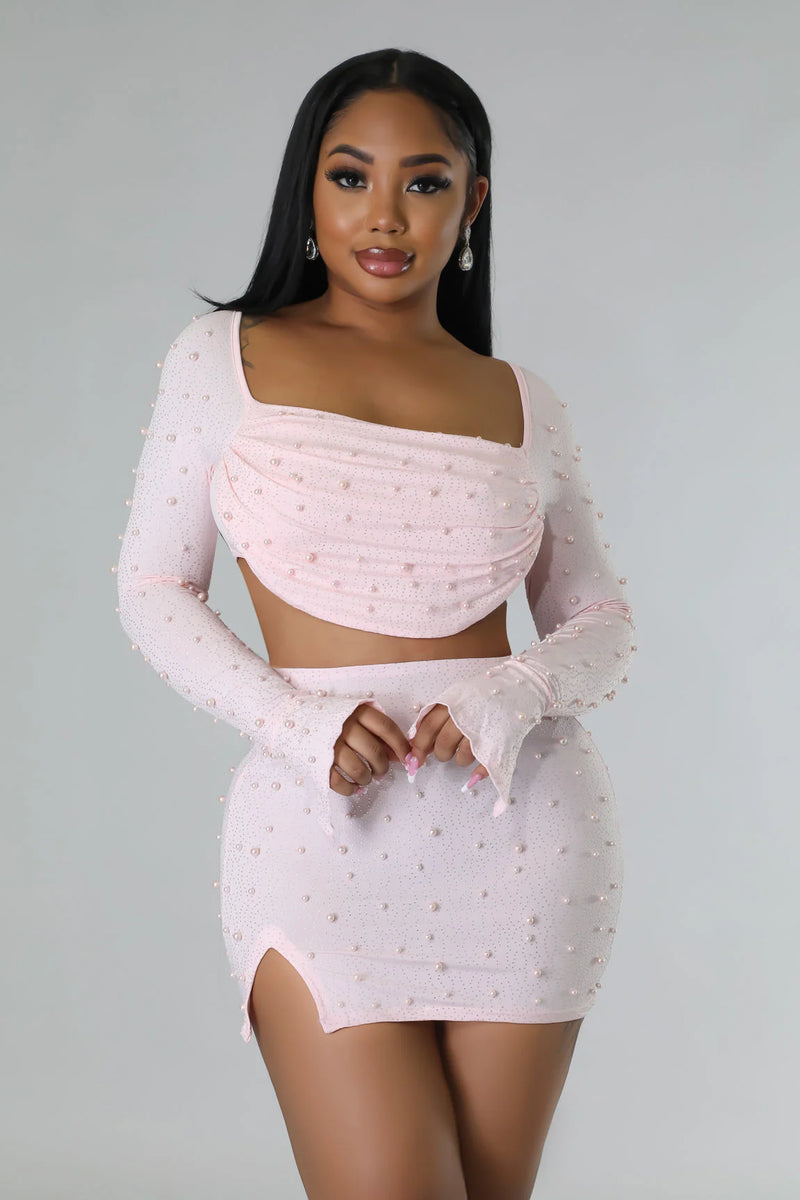 Sweetheart Pearl Skirt Set