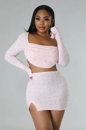 Sweetheart Pearl Skirt Set