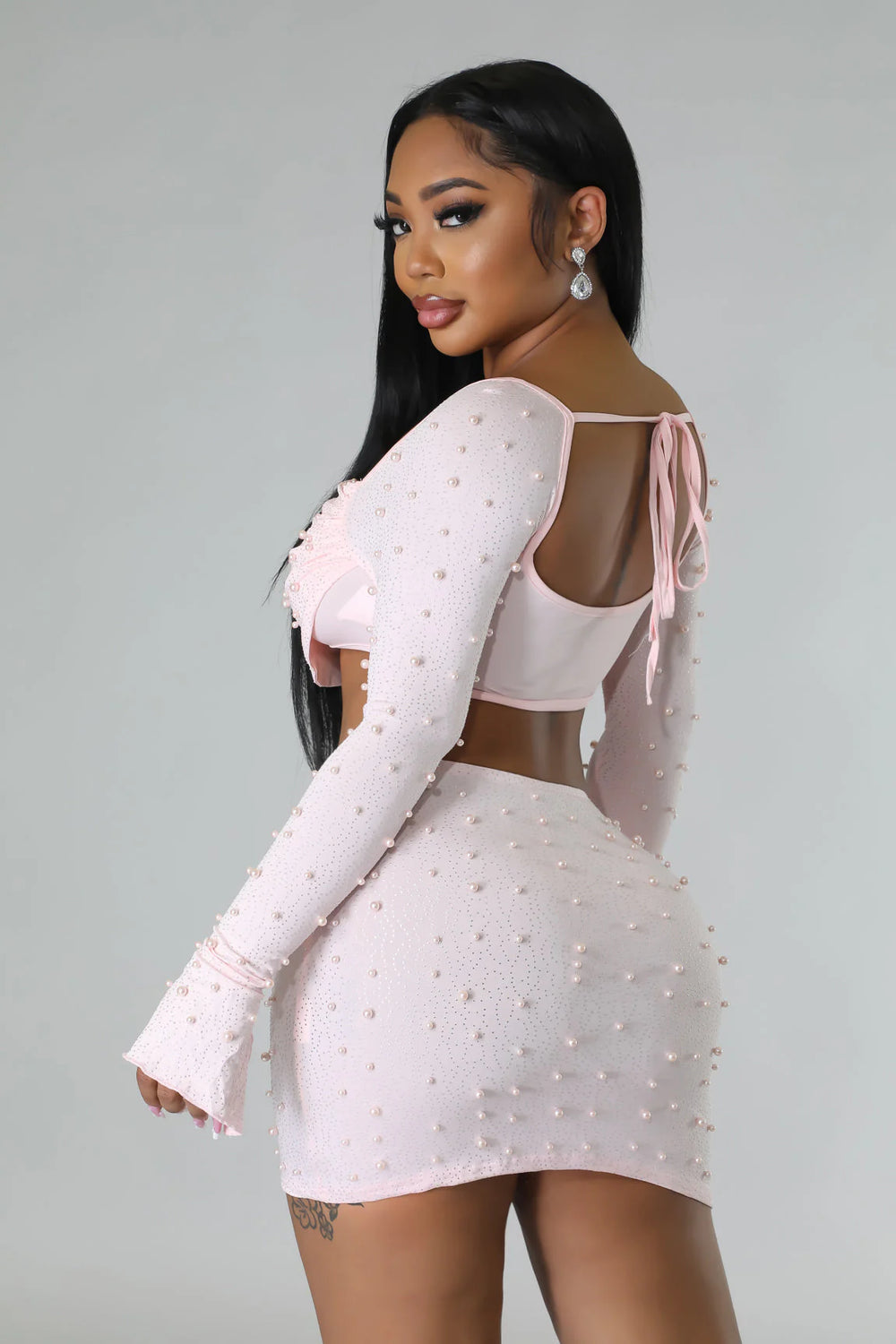 Sweetheart Pearl Skirt Set