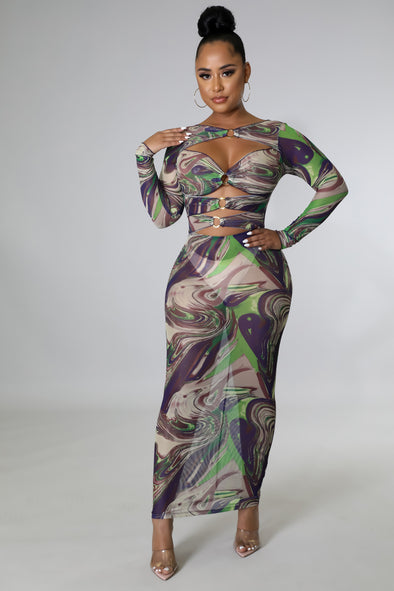 Mesh It Out Maxi Dress