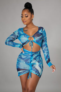 Cutting You Off Skirt Set