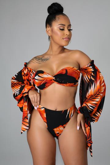 3pc Tropical Palms Swim Set