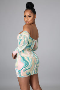 Marble Mood Mini Dress